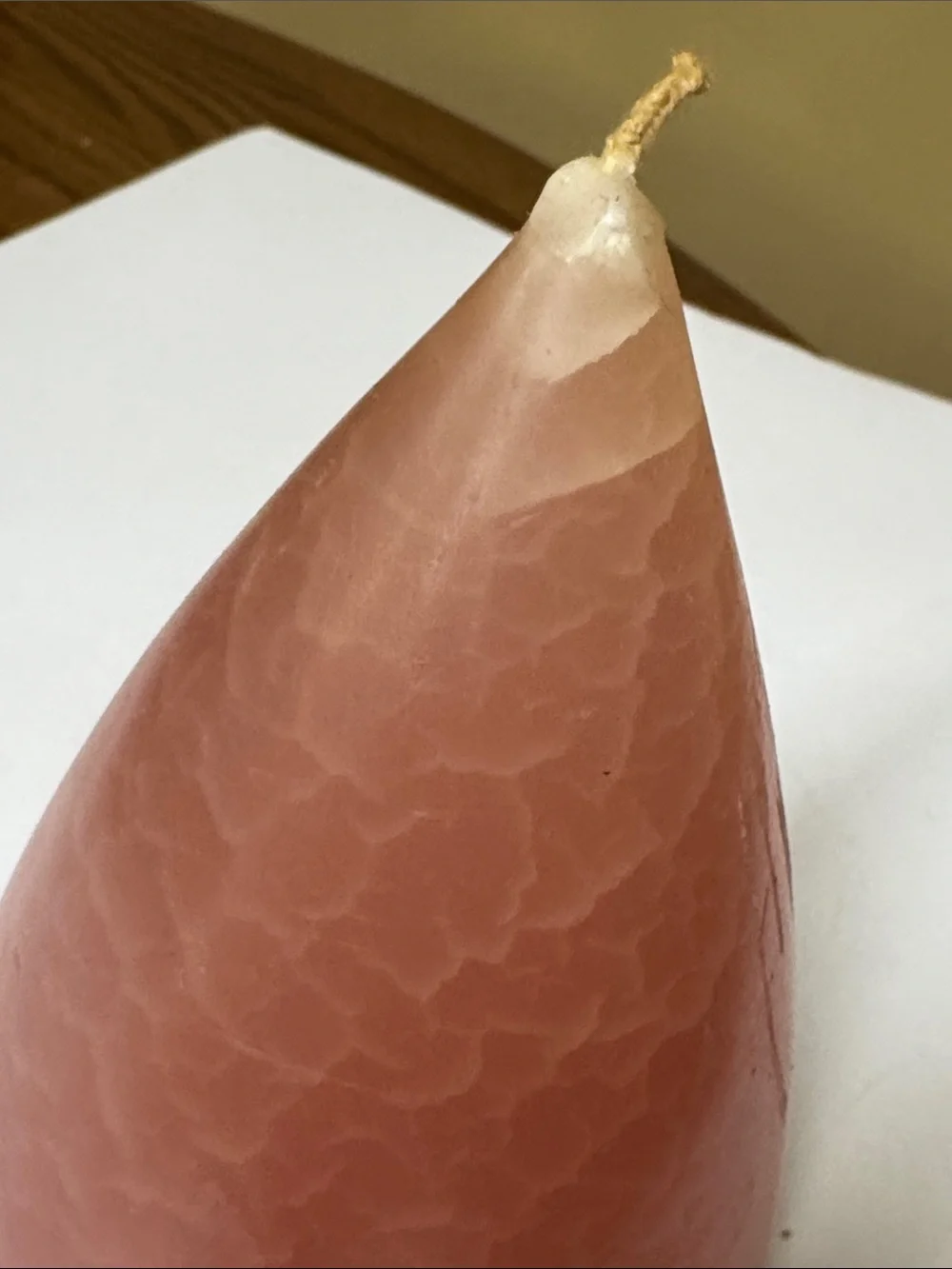 Barrick Design Candle 7” pale rose pink